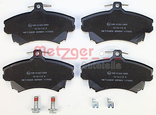 METZGER 1170032 Bremsbelagsatz, Scheibenbremse